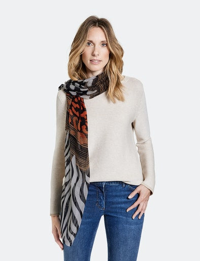 Copenhagen Camo Shawl - Brown/black