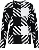 Urban Warrior High Neck Knit - Black/ecru