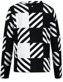 Urban Warrior High Neck Knit - Black/ecru