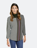 Urban Warrior 3/4 Sleeve T-shirt - Black/ecru/white