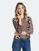 Copenhagen Camo 3/4 Sleeve T-Shirt - Black/ecru/white