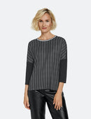 Inspiring Optical 3/4 Sleeve - Black/cream