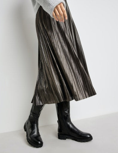 Inspiring Soft Power Skirt - Black/silver/taupe