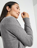 Western Spirit Edge To Edge Cardigan - Grey Melange