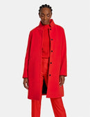Optical Lines Coat - Chili