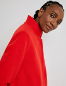 Optical Lines Coat - Chili