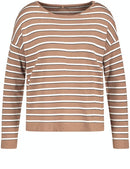Western Spirit Stripe Jumper - Brown/ecru/white
