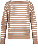 Western Spirit Stripe Jumper - Brown/ecru/white