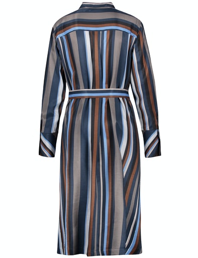 Inspiring Soft Power Dress - Blue/taupe/grey