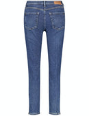 Hidden Creatures Crop Trouser - Blue Denim