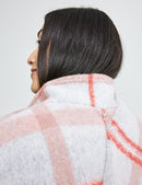 Inspiring Cosy Up Wool Coat - Ecru/white Figured