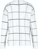 Inspiring Art Nouveau Round Neck Jumper - Ecru/white/black