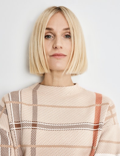 Inspiring Cosy Up Pullover - Camel/pumpkin/black