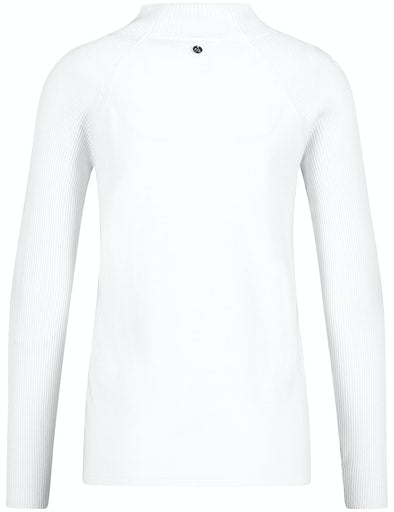 Turtle Neck Jumper - Off White