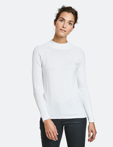 Turtle Neck Jumper - Off White
