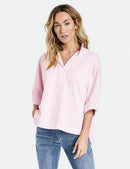 Everyday Pleasure 3/4 Sleeve Blouse - Rose