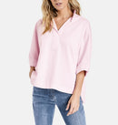 Everyday Pleasure 3/4 Sleeve Blouse - Rose