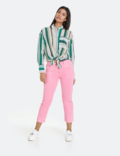 Everyday Pleasure Crop Jean - Blush Mineral Dye