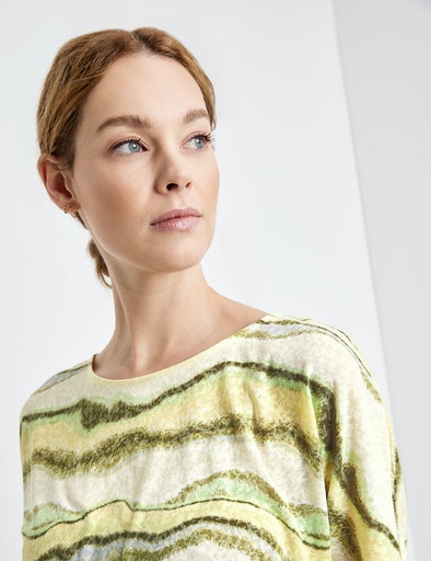Confident Comfort 3/4 Sleeve - Green/yellow