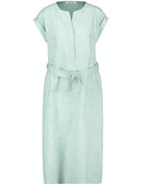 Everyday Pleasure Woven Dress - Green/ecru/white