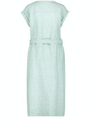 Everyday Pleasure Woven Dress - Green/ecru/white