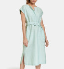 Everyday Pleasure Woven Dress - Green/ecru/white