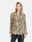 Confident Comfort Long Sleeve Shirt - Khaki/shell