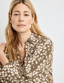 Confident Comfort Long Sleeve Shirt - Khaki/shell