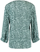 Everyday Pleasure 3/4 Sleeve Blouse - Mint/seaweed