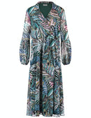 Everyday Pleasure Woven Dress - Seaweed/mint/rose