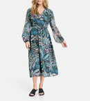 Everyday Pleasure Woven Dress - Seaweed/mint/rose