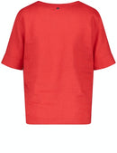 Floral Simplicity Blouse - Bright Red