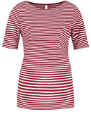 Floral Simplicity 1/2 Sleeve - Red/orange/ecru