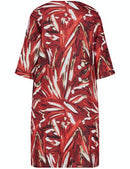 Floral Simplicity Woven Dress - Cherry/red/ecru