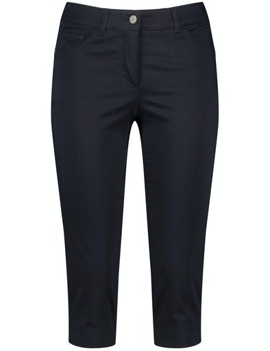 Cropped Trouser - Navy
