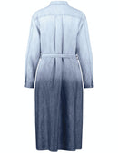 Tranquility Blue Woven Dress - Blue Denim