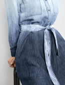 Tranquility Blue Woven Dress - Blue Denim