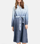 Tranquility Blue Woven Dress - Blue Denim
