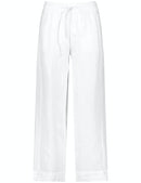 Floral Simplicity Trouser - White/white
