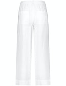 Floral Simplicity Trouser - White/white