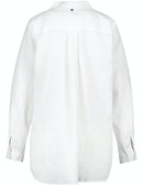 Floral Simplicity Long Sleeve Shirt - White/white