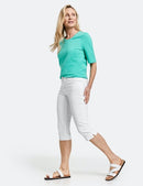 Cropped Trouser - White/white