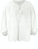 Desert Sunset 3/4 Sleeve Blouse - Off White