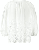 Desert Sunset 3/4 Sleeve Blouse - Off White
