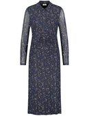 Moon Shine Dress - Black/blue Print