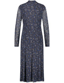Moon Shine Dress - Black/blue Print