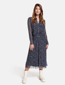 Moon Shine Dress - Black/blue Print