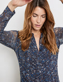 Moon Shine Dress - Black/blue Print