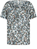 Timeless Blue Print T-Shirt - Green/blue