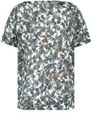 Timeless Blue Print T-Shirt - Green/blue